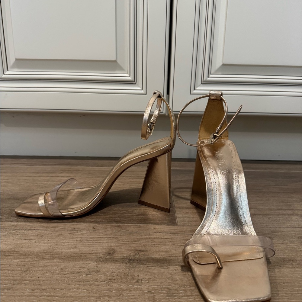 Elegant Gold SCHUTZ Heels